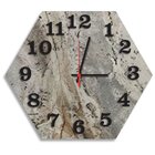 Relógio De Parede Decorativo Premium Hexagonal Magma Petra Co