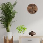 Relógio De Parede Decorativo Premium Madeira Ripada Redondo C