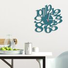 Relógio De Parede Decorativo Premium Números Vazados Ágata