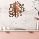 Relógio De Parede Decorativo Premium Números Vazados Amadeira