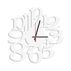 Relógio De Parede Decorativo Premium Números Vazados Branco