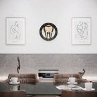 Relógio De Parede Decorativo Premium Odontologia Preto Com Re