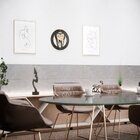 Relógio De Parede Decorativo Premium Odontologia Preto Com Re