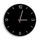 Relógio De Parede Decorativo Premium Preto Ônix Com Números E