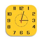 Relógio De Parede Decorativo Premium Quadrado Com Números Em