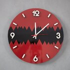 Relógio De Parede Decorativo Premium Vermelho E Preto Montanh