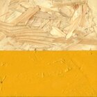 Relógio De Parede Decorativo Preto E Amarelo Em Osb Com Númer