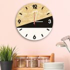 Relógio De Parede Decorativo Preto E Branco Em Osb Com Número