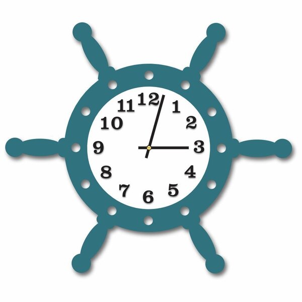 Relógio De Parede Decorativo Timão Agata E Branco Com Detalhe