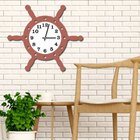 Relógio De Parede Decorativo Timão Cobre Metalizado E Branco