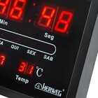 Relógio De Parede Digital 6289-34 Preto - Herweg