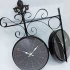 Relógio De Parede Dupla Face Retro Vintage Estação De Trem