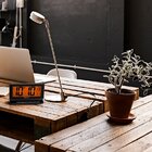 Relógio De Parede E Mesa - Digital - Imbuia - Herweg