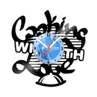 Relógio De Parede Em Disco De Vinil Decoração Cozinha Cozinha