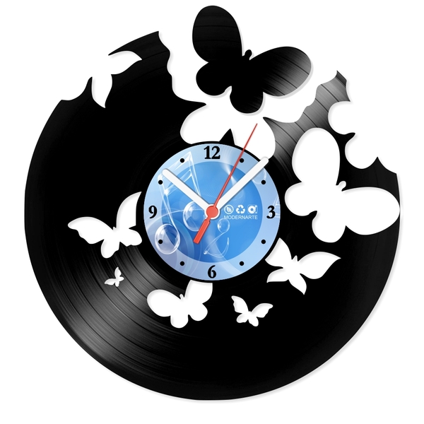 Relógio De Parede Em Disco De Vinil Decoração Diversos Borbol