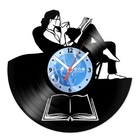 Relógio De Parede Em Disco De Vinil Decoração Diversos Café E