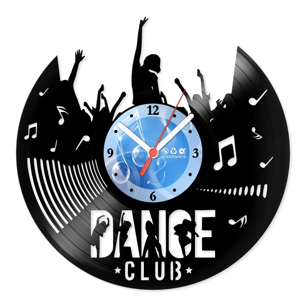 Relógio De Parede Em Disco De Vinil Decoração Diversos Dance