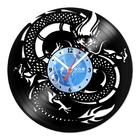 Relógio De Parede Em Disco De Vinil Decoração Diversos Dragão