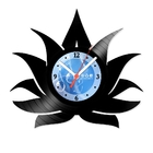 Relógio De Parede Em Disco De Vinil Decoração Diversos Flor D