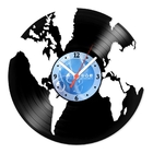 Relógio De Parede Em Disco De Vinil Decoração Diversos Globo