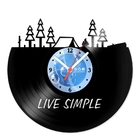 Relógio De Parede Em Disco De Vinil Decoração Diversos Live S