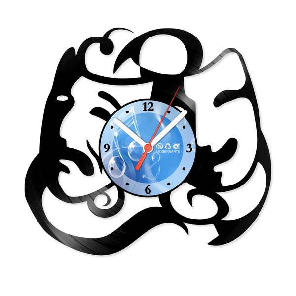 Relógio De Parede Em Disco De Vinil Decoração Diversos Máscar