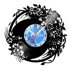 Relógio De Parede Em Disco De Vinil Decoração Diversos Ramos