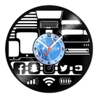 Relógio De Parede Em Disco De Vinil Decoração Diversos Redes