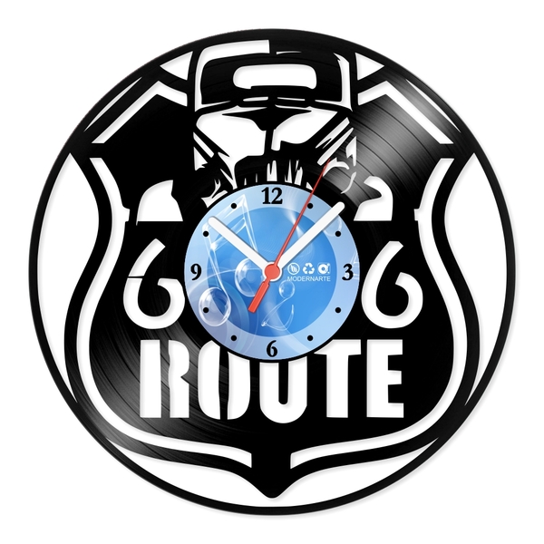 Relógio De Parede Em Disco De Vinil Decoração Diversos Route