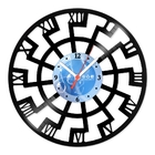 Relógio De Parede Em Disco De Vinil Decoração Números Romanos