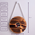 Relógio De Parede Em Madeira Pinus Com Branco -shou Sugi Ban