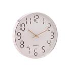 Relógio De Parede Em Plástico Lyor Quartz 30 5x4cm Branco Com