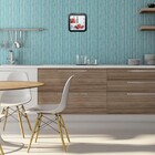 Relógio De Parede Eurora Preto Quadrado Morango 6591-145