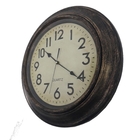 Relogio De Parede Gigante Estilo Madeira Mdf 45cm Retro Vinta