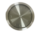 Relógio De Parede Grande Alumínio 35,5 X 35,5 Cm