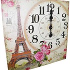 Relogio De Parede Grande Decoracao Torre Eiffel Vintage Retro