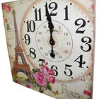 Relogio De Parede Grande Decoracao Torre Eiffel Vintage Retro