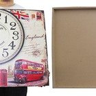 Relogio De Parede Grande Retro Decoracao Inglaterra Vintage