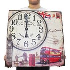 Relogio De Parede Grande Retro Decoracao Inglaterra Vintage