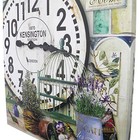 Relogio De Parede Grande Vintage Retro Decoracao Vasos De Pla