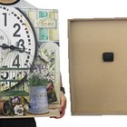 Relogio De Parede Grande Vintage Retro Decoracao Vasos De Pla