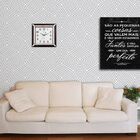 Relógio De Parede Herweg Quadrado 6268-109 - Marrom Metálico