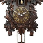 Relógio De Parede Herweg Ref: 530001-084 Cuco Madeira Ipê