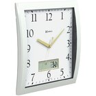 Relógio De Parede Herweg Temperatura E Umidade Branco 6901