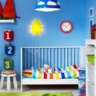 Relógio De Parede Infantil Educativo - Vermelho - Herweg