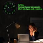 Relogio De Parede Luminoso Brilha No Escuro Fluorescente 30cm