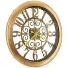 Relógio De Parede Maquina De Quartz Decorativo 35,5cm Vazado