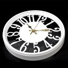Relógio De Parede Minimalista Decorativo Branco 30cm Vazado
