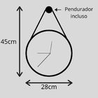 Relógio De Parede Minimalista Em Madeira Branco E Rosê Gold C