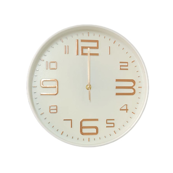 Relógio De Parede Números Rose Gold 30 X 30 Cm 2946 - Fundo B